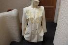 Blazer m. Applikation Gr. 40 vanille Pinya - wie neu